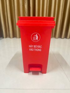 Thùng rác 20l đỏ