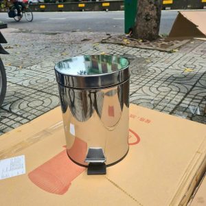 thùng rác inox đạp chân